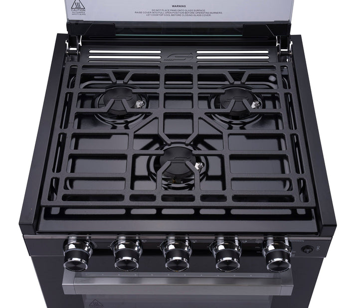 Suburban 3910A 22" Range W/ Air Fryer, Black Glass *SPECIAL ORDER* - Young Farts RV Parts