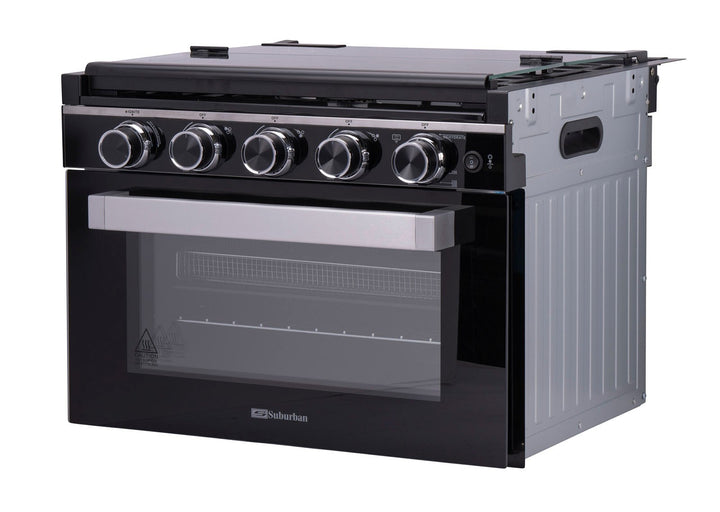 Suburban 3910A 22" Range W/ Air Fryer, Black Glass *SPECIAL ORDER* - Young Farts RV Parts