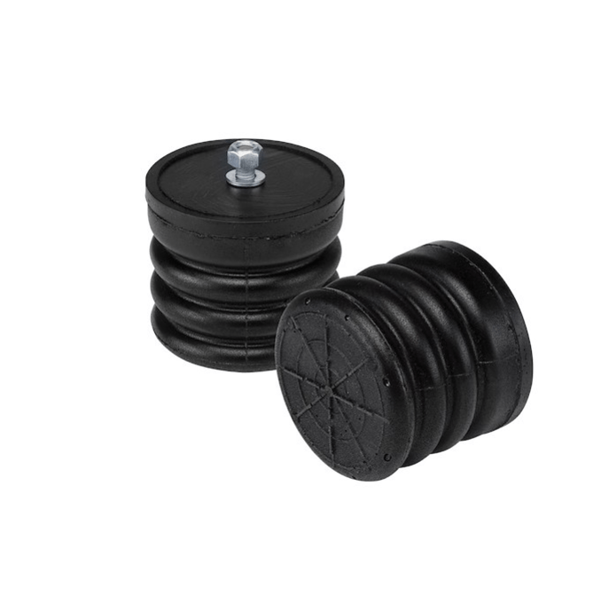 Super Springs OnePiece Unit Attached On One Side Used As An Upgrade To Factory Bump Stops SSF - 327 - 47 - Young Farts RV Parts
