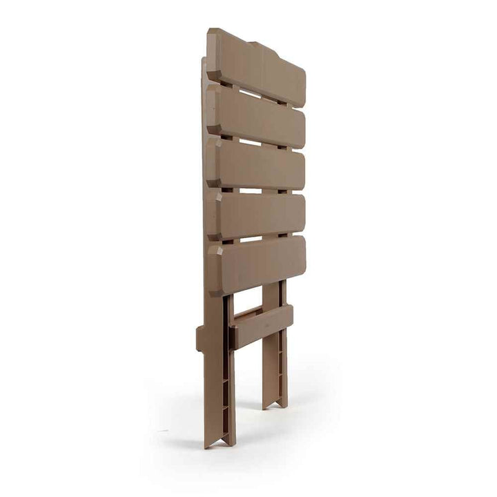 Taupe Large Adirondack Portable Outdoor Folding Side Table - Young Farts RV Parts