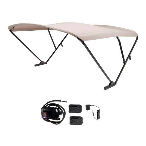 Taylor Made Battery Operated Pontoon Boat Bimini Top - Beige - 2021133089 - Young Farts RV Parts