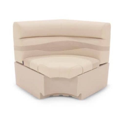 Taylor Made Platinum Series Boat Lounge Seat - Corner; Beige - 433042 - Young Farts RV Parts