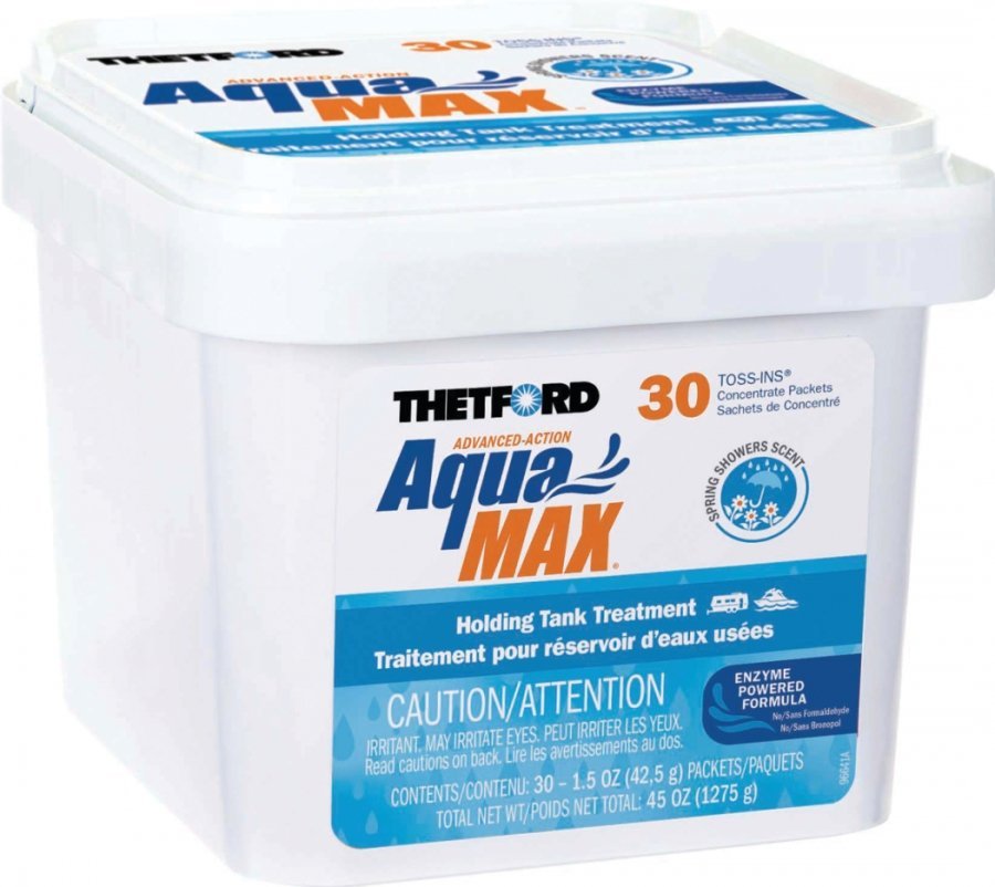 Thetford 96632 - Aquamax Toss - ins Spring Showers Tub 30 Dissolvable Packets - Young Farts RV Parts
