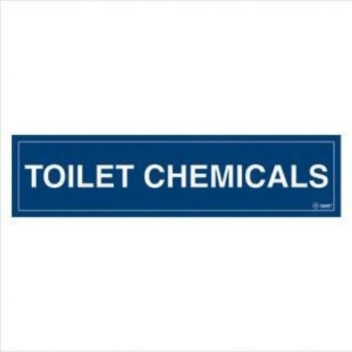 TOILET CHEMICALS SIGN - Young Farts RV Parts