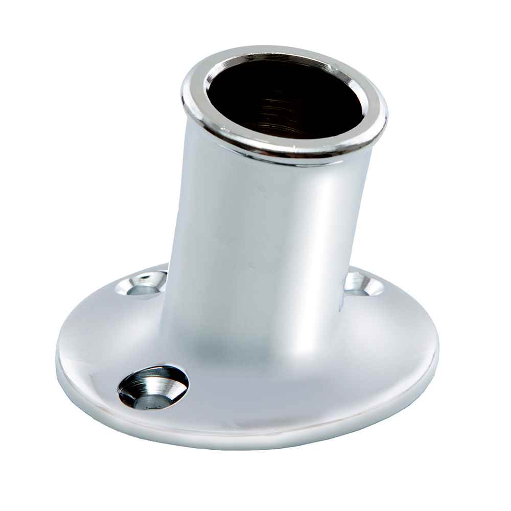 Top - Mounted Flag Pole Socket CP/Brass - 3/4