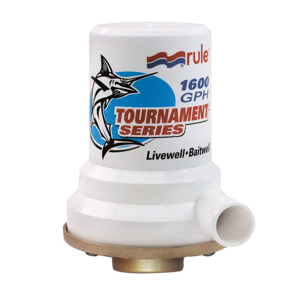 Tournament Series Bronze Base 1600 GPH Livewell Pump - Young Farts RV Parts