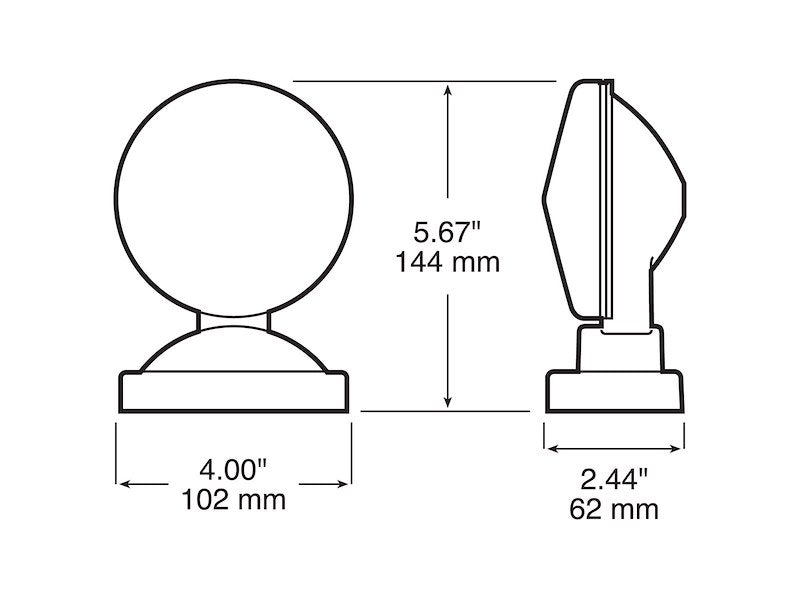 Tow Light Kit Peterson Mfg. V555 With Trunk Harness/ 20 Foot Four - Wire Harness/ Connectors/ Installation Instructions - Young Farts RV Parts