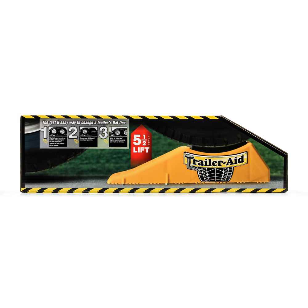 Trailer - Aid "Plus" Tandem Tire Changing Ramp 15,000 Pounds, 5.5 Inch Lift Black - Young Farts RV Parts