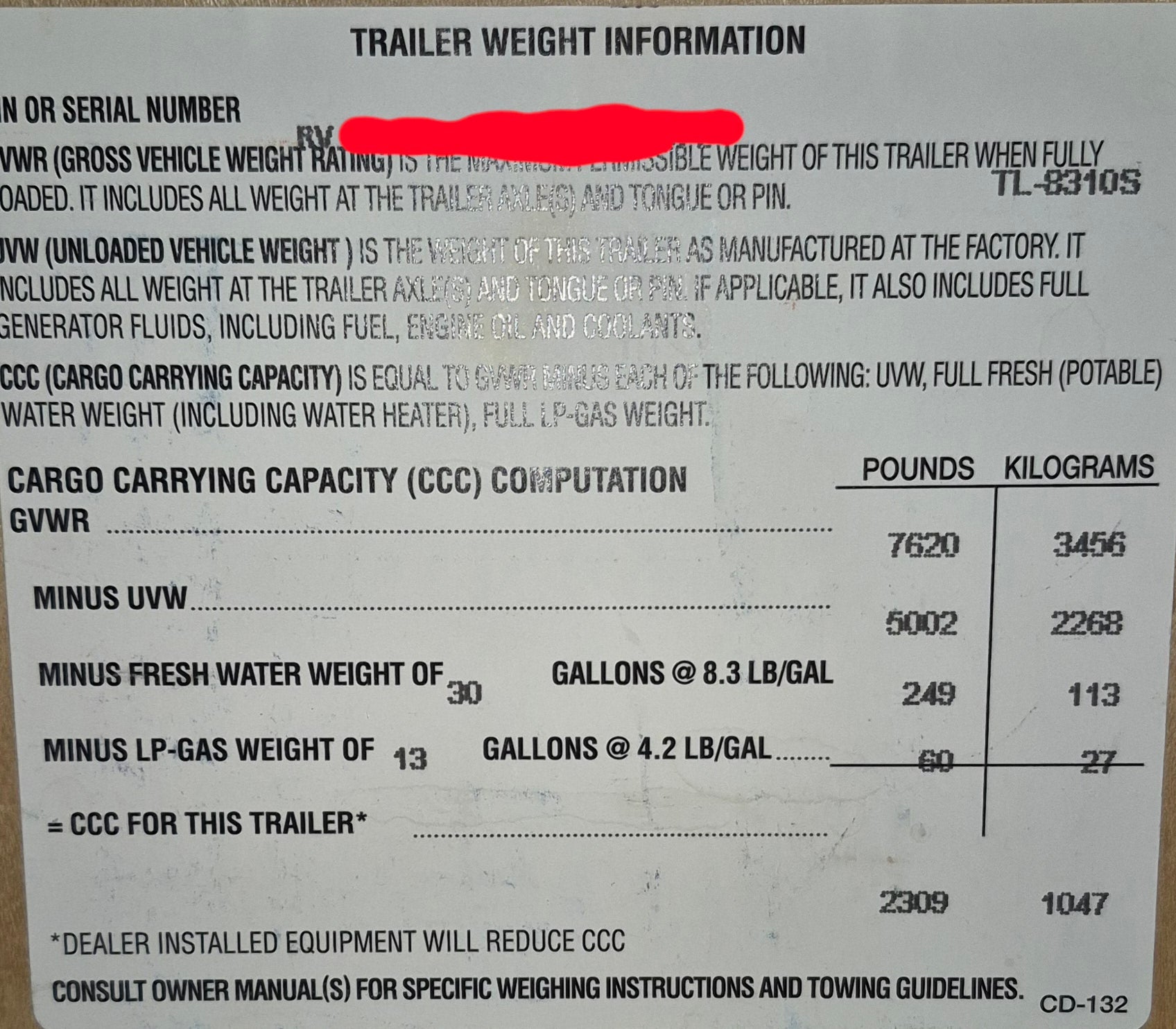 Trailer Frame BUMPER PULL - Young Farts RV Parts