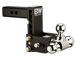 Trailer Hitch Ball Mount B&W Trailer Hitches TS10048B Tow & Stow Model 8, Class IV, Fits 2