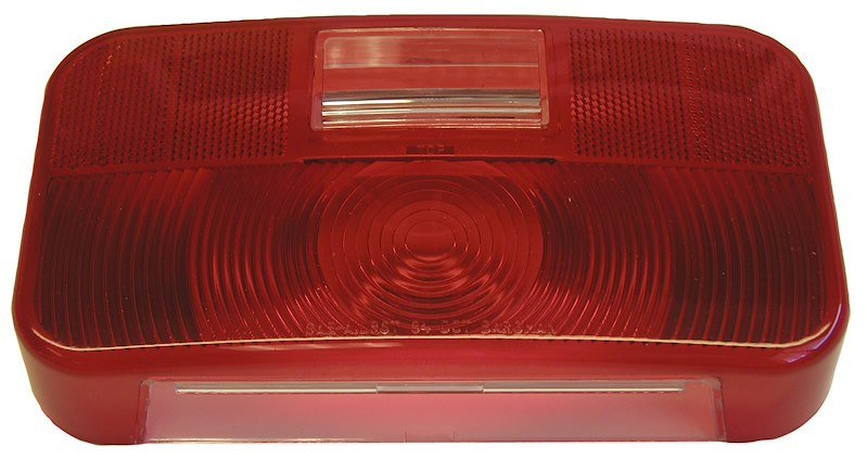Trailer Light Lens Peterson Mfg. V25924 - 25 Replacement Lens For Peterson Trailer Light Part Number 25924, Rectangular, Red, Snap - On - Young Farts RV Parts