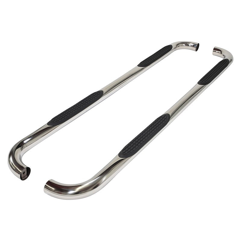 TRAILFX 3 Inch Round Bent Pol Stainless Steel Without End Caps Rocker Panel Mount A0033S - Young Farts RV Parts