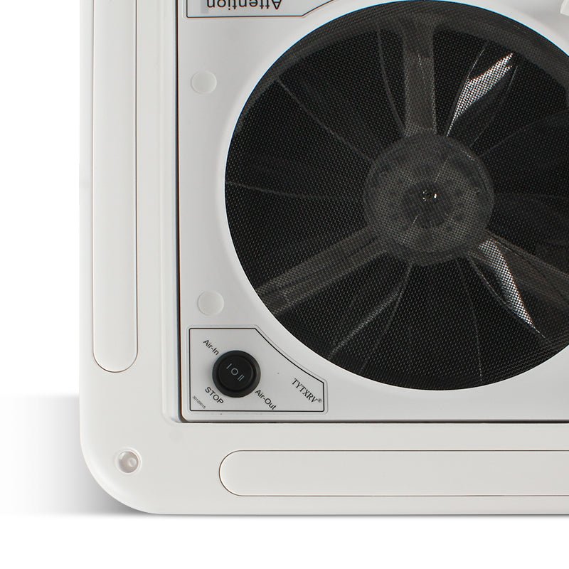 TYTXRV RV Roof Vent Fan Manual Lifting Exhaust Fan 11'' 12V - Young Farts RV Parts