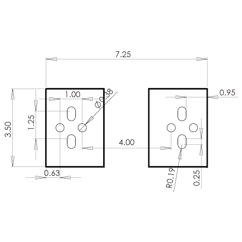 Ultra - Fab Products 48 - 979002 Scissor Stabilizer Jack Pair - 24