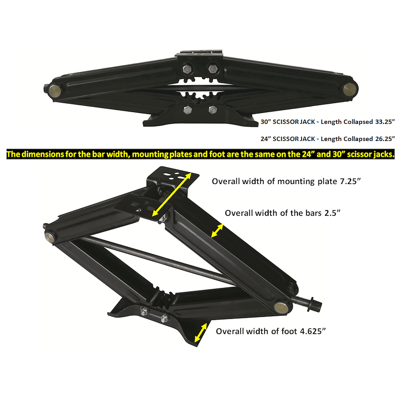 Ultra - Fab Products 48 - 979006 Scissor Stabilizer Jack Single - 24