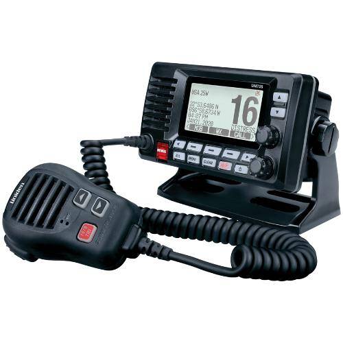 Uniden VHF Fixed Mount Radio - 1/25 Watt; LCD Display; Black - UM725G BK - Young Farts RV Parts