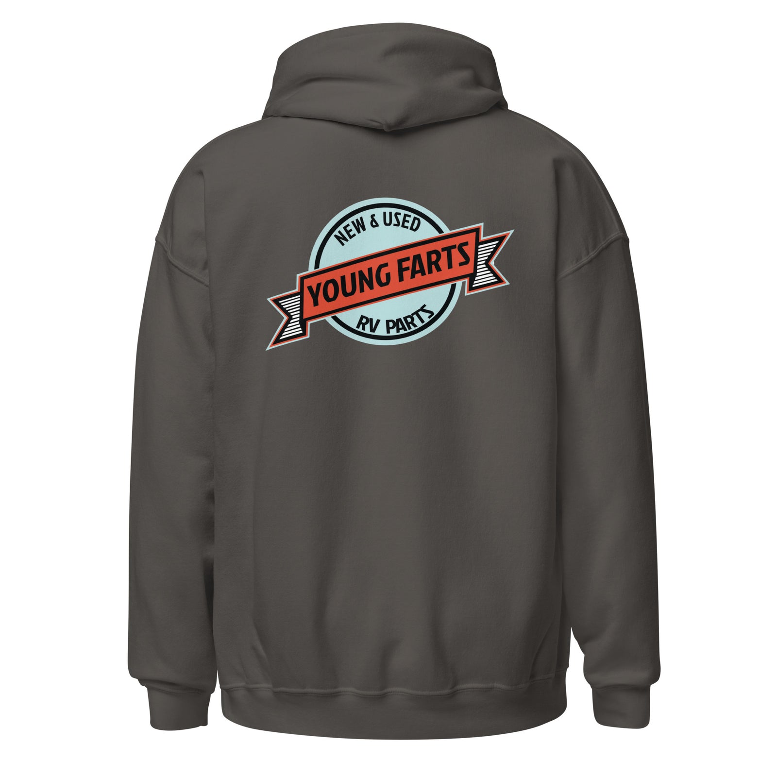 Young Farts Holy Shit It’s Cold Hoodie with front and back print in Forest Green