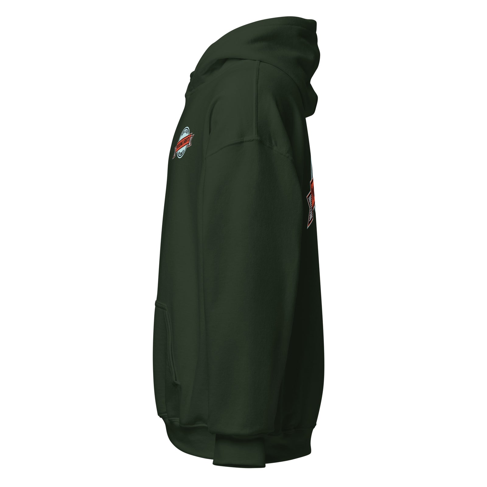 Young Farts Holy Shit It’s Cold Hoodie with front and back print in Red