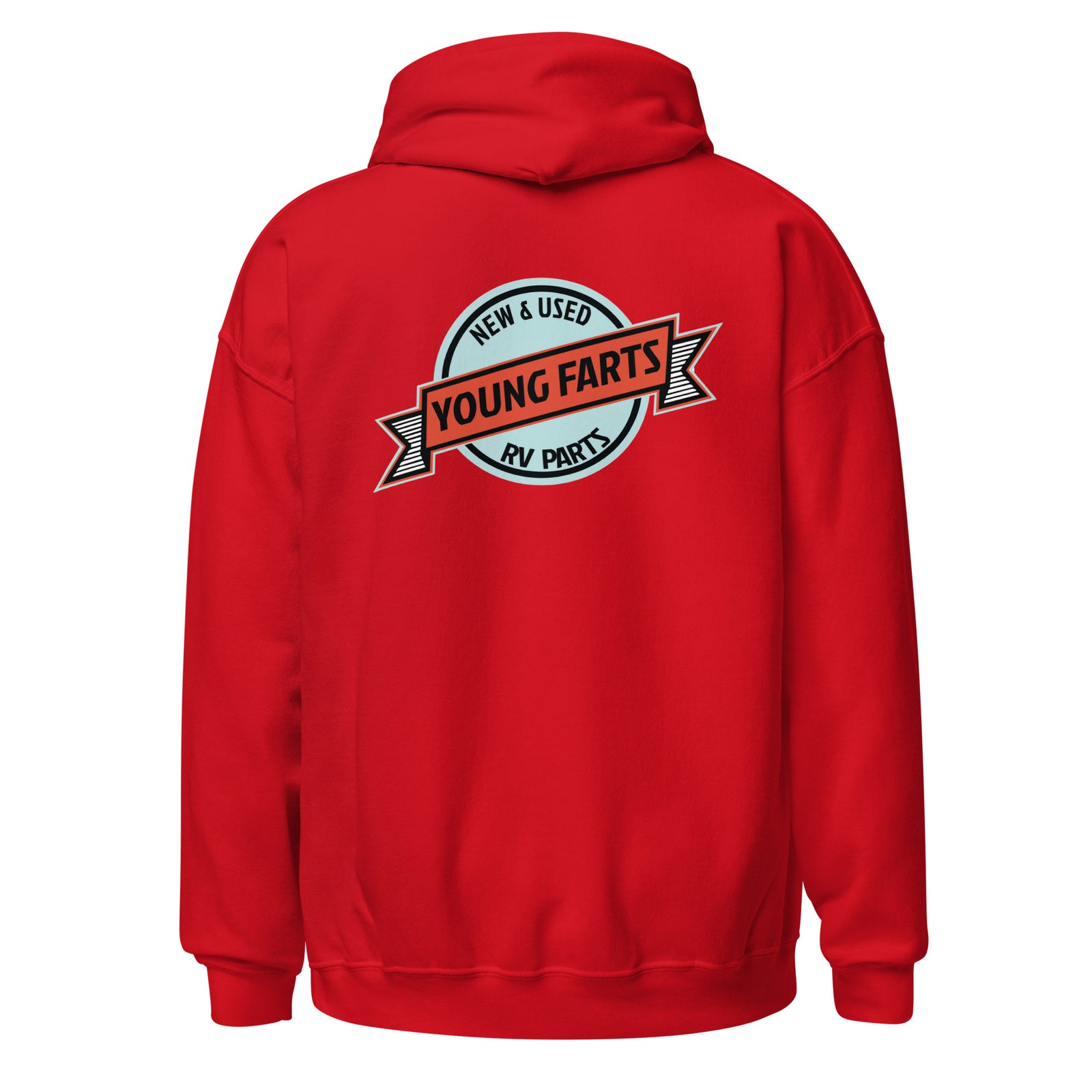 Young Farts Holy Shit It’s Cold Hoodie with front and back print in Forest Green