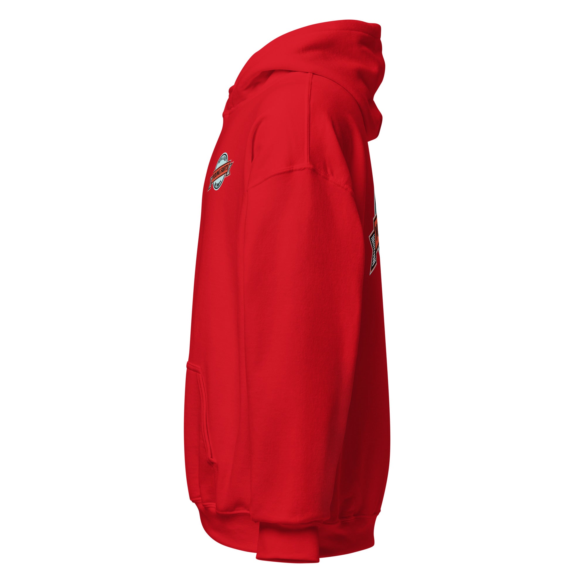 Young Farts Holy Shit It’s Cold Hoodie with front and back print in Red