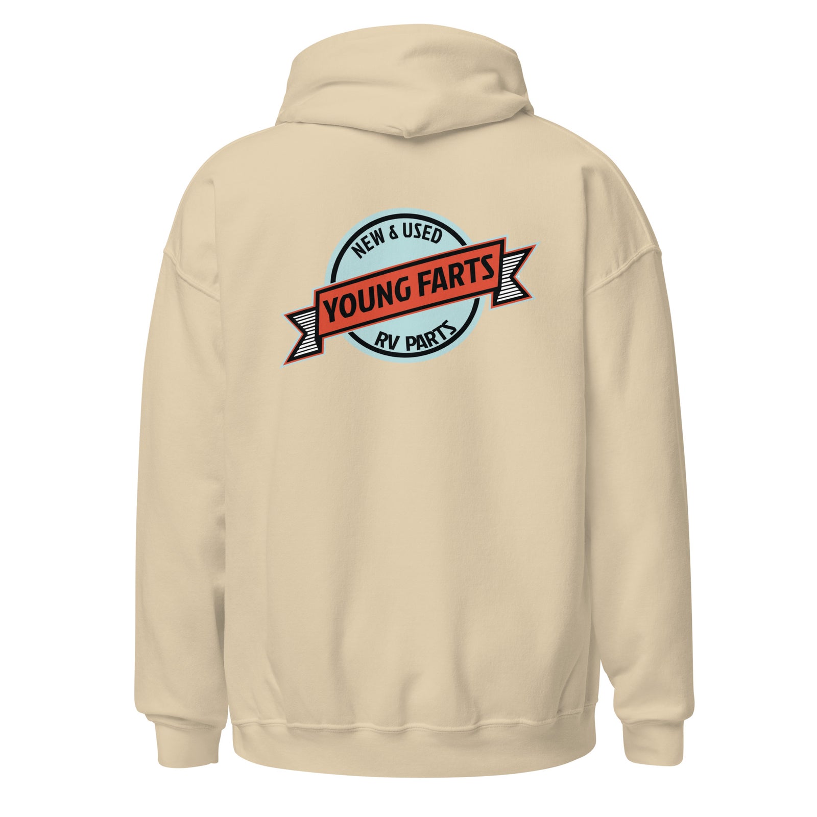 Young Farts Holy Shit It’s Cold Hoodie with front and back print in Red