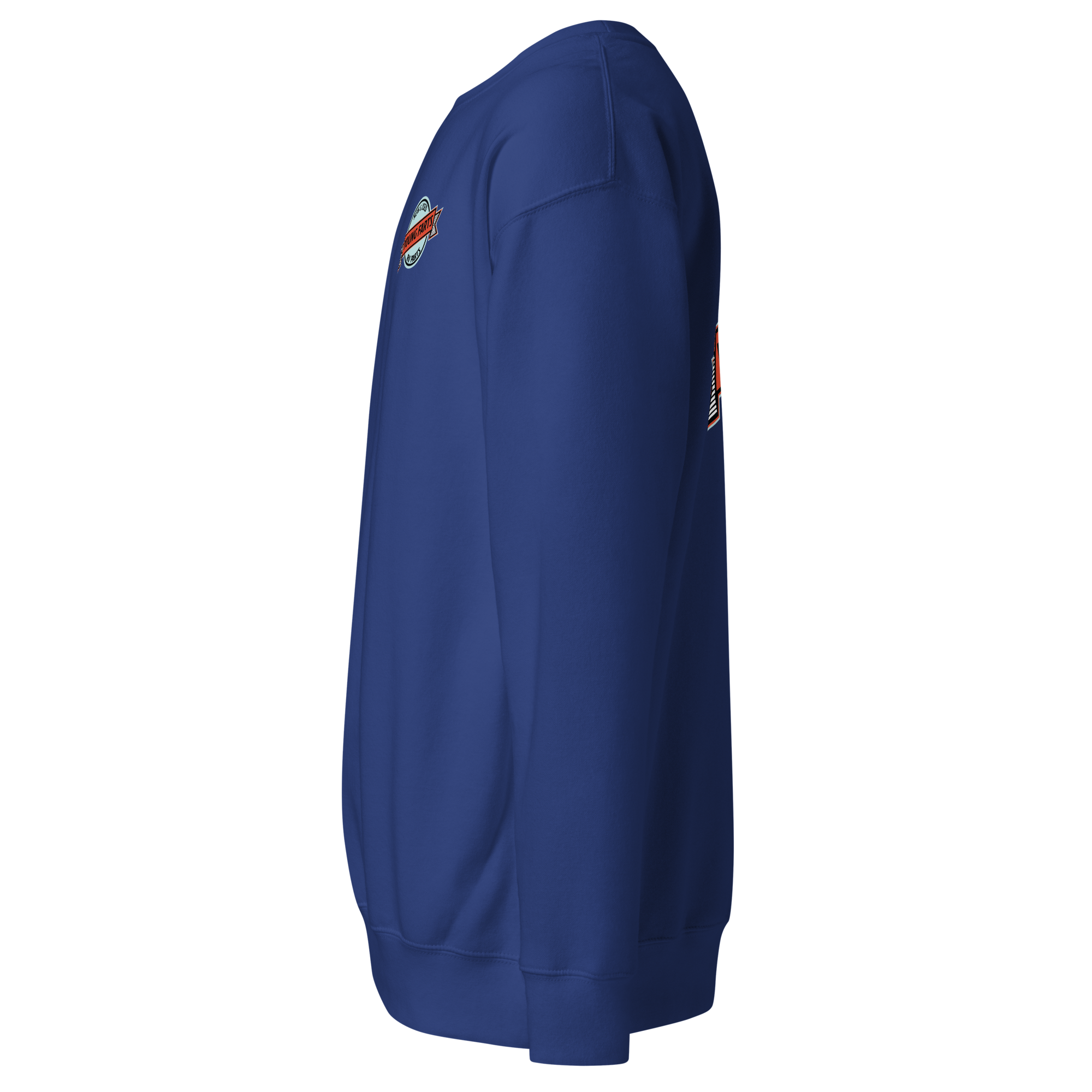 Young Farts Crewneck Sweatshirt with front and back print in Team Royal