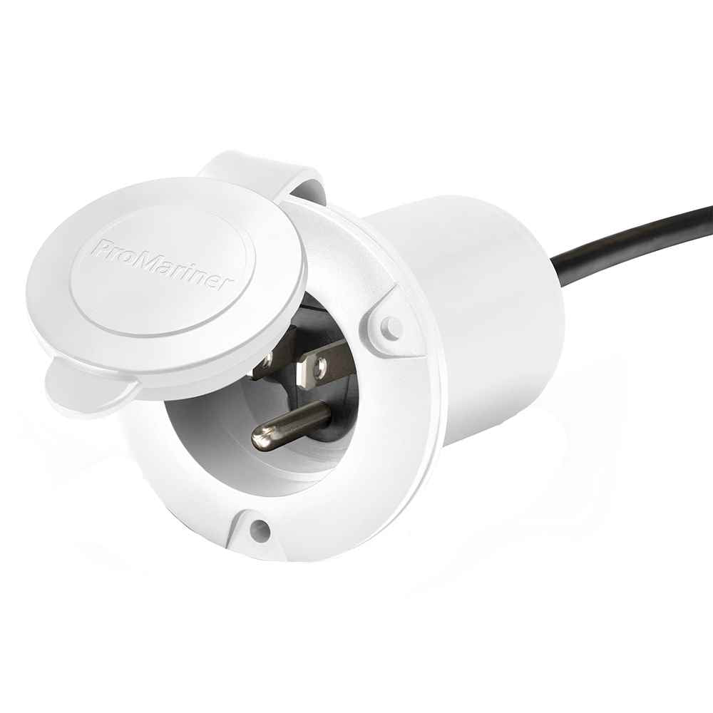 Universal AC Plug - White - Young Farts RV Parts