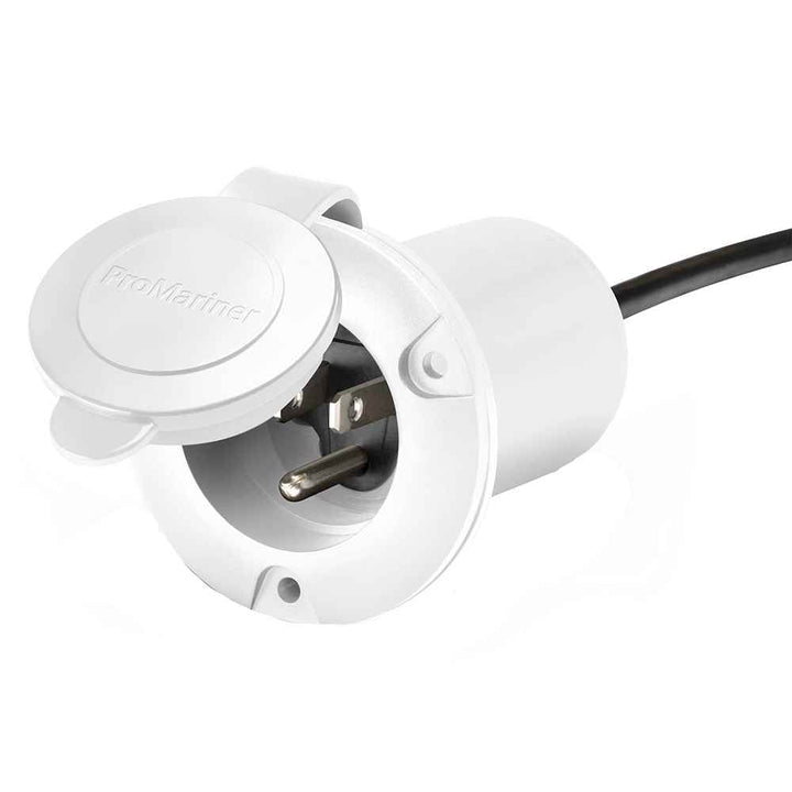 Universal AC Plug - White - Young Farts RV Parts