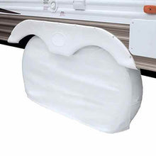 Load image into Gallery viewer, Up To 27&quot; Dual Axle Wheel Cover - White - Young Farts RV Parts