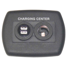 Load image into Gallery viewer, USB/12V Charger Wallplate Black - Young Farts RV Parts