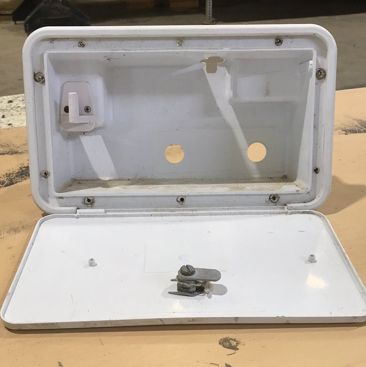 Used 12 3/4" W RV Access Hatch - Outdoor Shower - Young Farts RV Parts