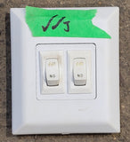 Used 12v RV Double Light Switch