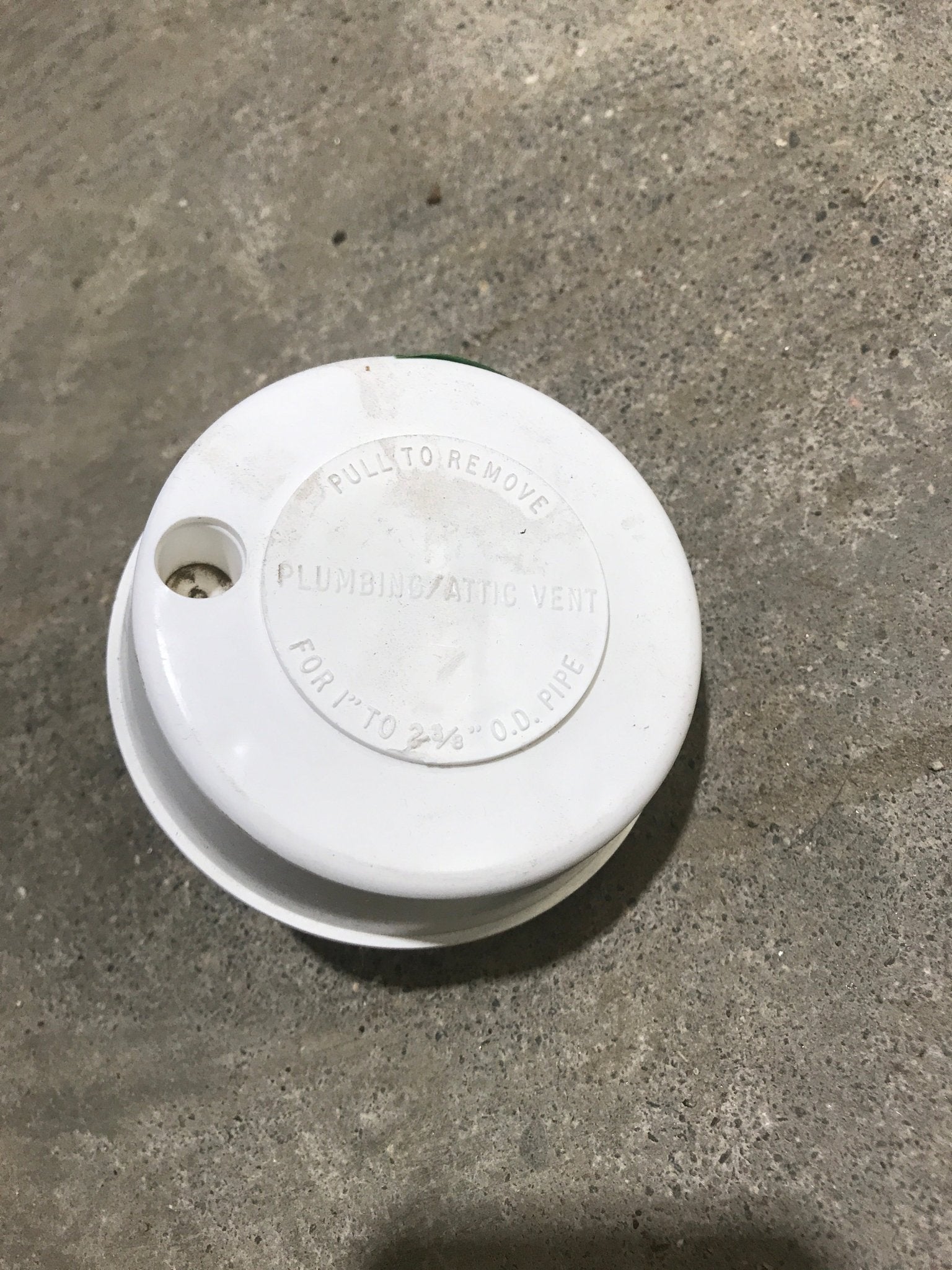 Used 3 3/4” Off White Plumbing/ Attic Vent - Single - Young Farts RV Parts