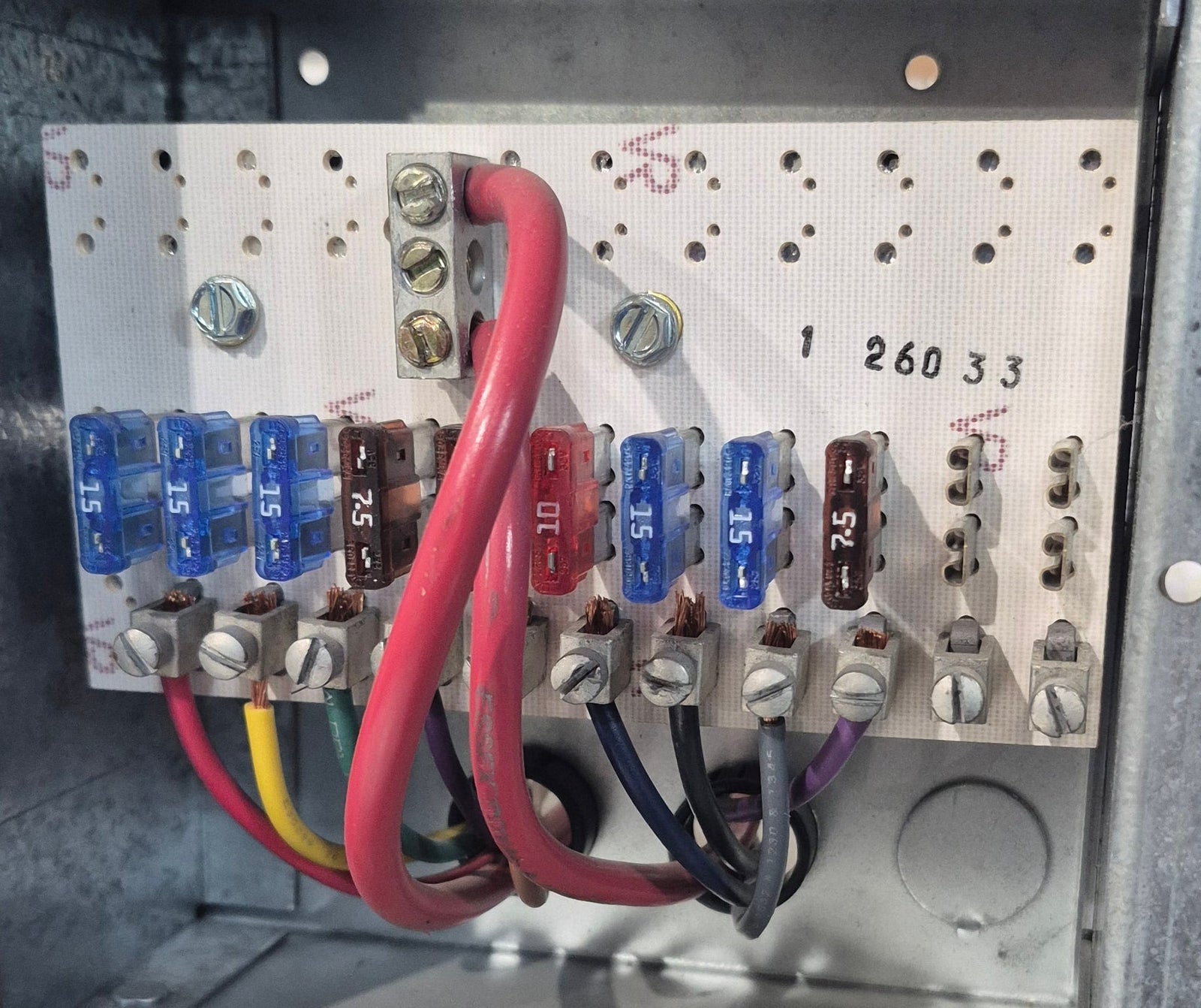 Used 30 AMP Magnetek DC Distribution Panel - Model 80 - Young Farts RV Parts