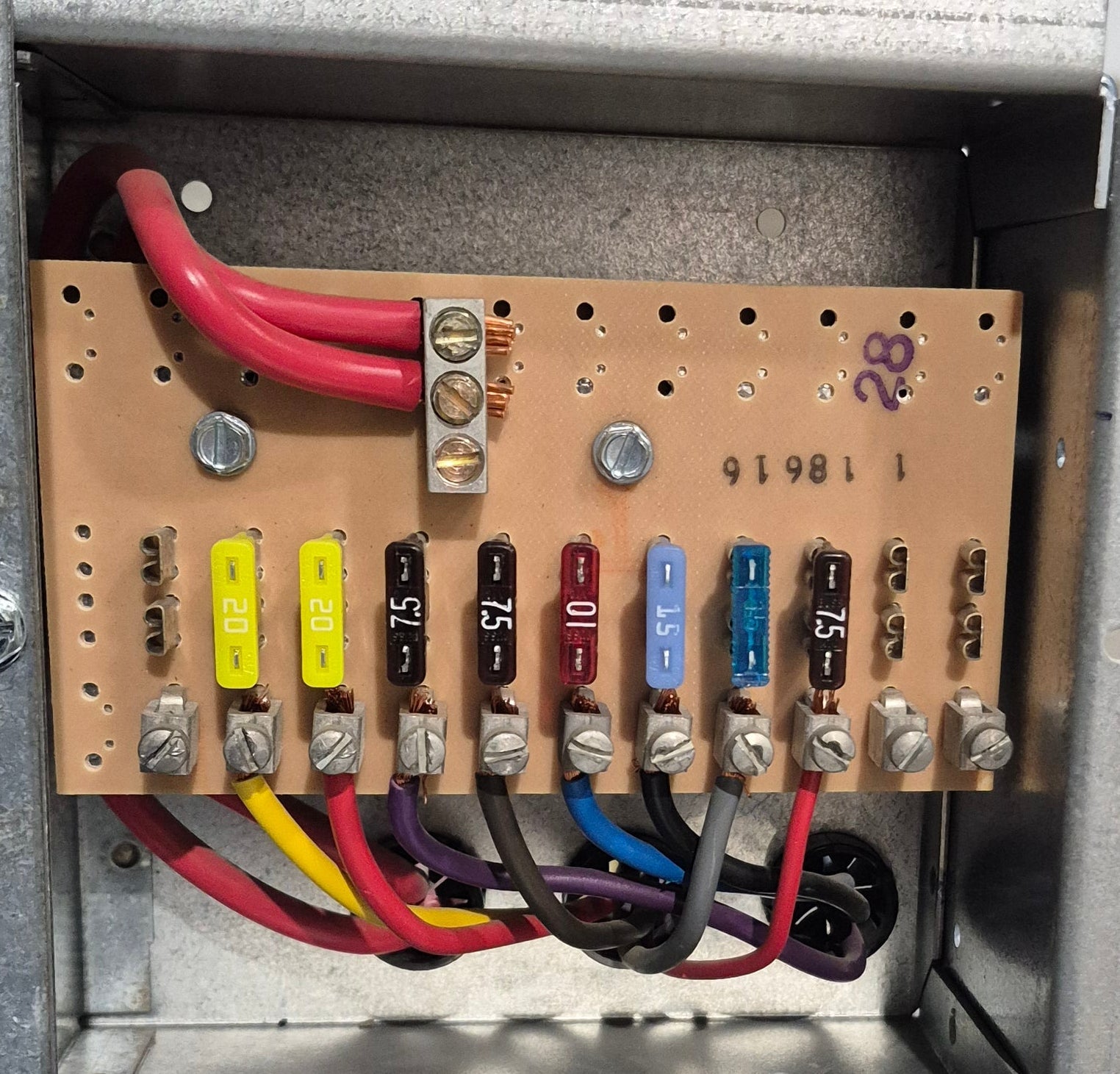 Used 30 AMP MAGNETEK DC Distribution Panel - Model 80 - Young Farts RV Parts