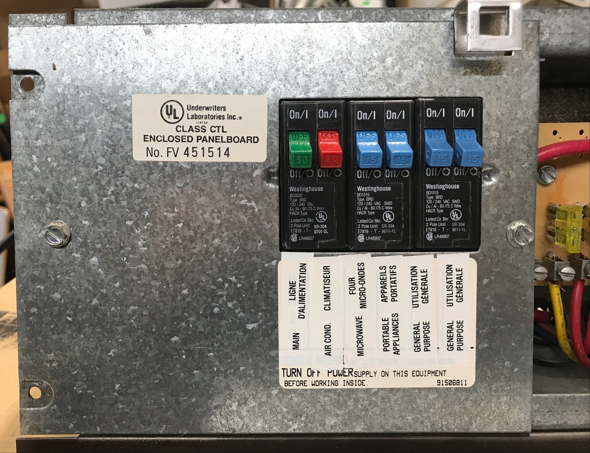 Used 30 AMP Magnetek DC Distribution Panel - Model 80 - Young Farts RV Parts