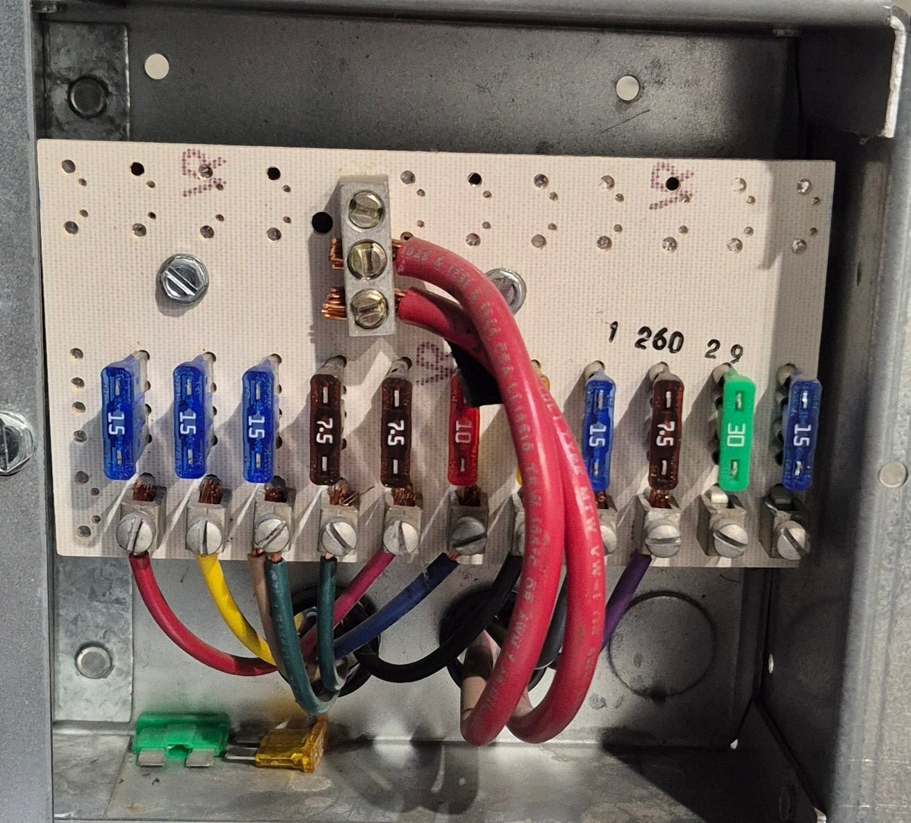 Used 30 AMP Magnetek DC Distribution Panel - Model 80 - Young Farts RV Parts