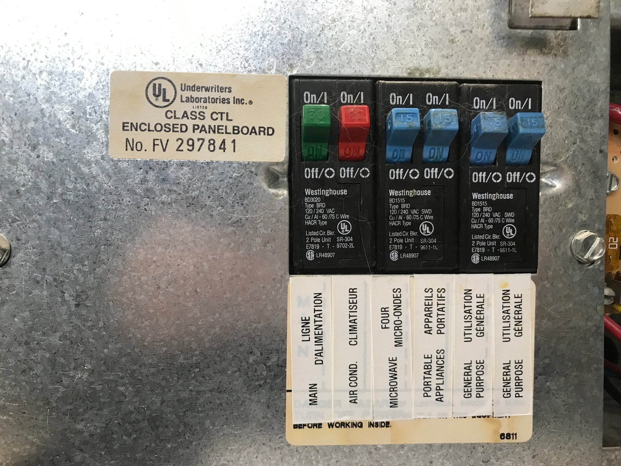 Used 30 AMP Magnetek DC Distribution Panel - Model 80 - Young Farts RV Parts