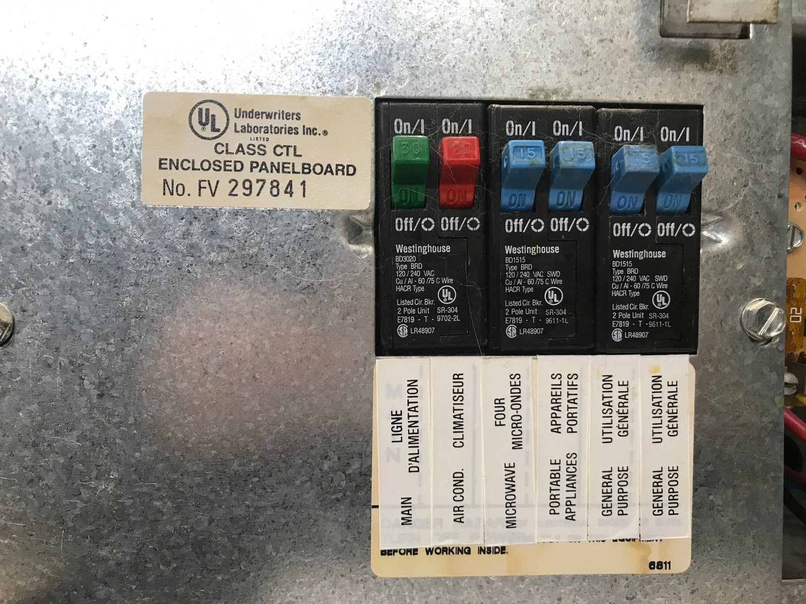 Used 30 AMP Magnetek DC Distribution Panel - Model 80 - Young Farts RV Parts