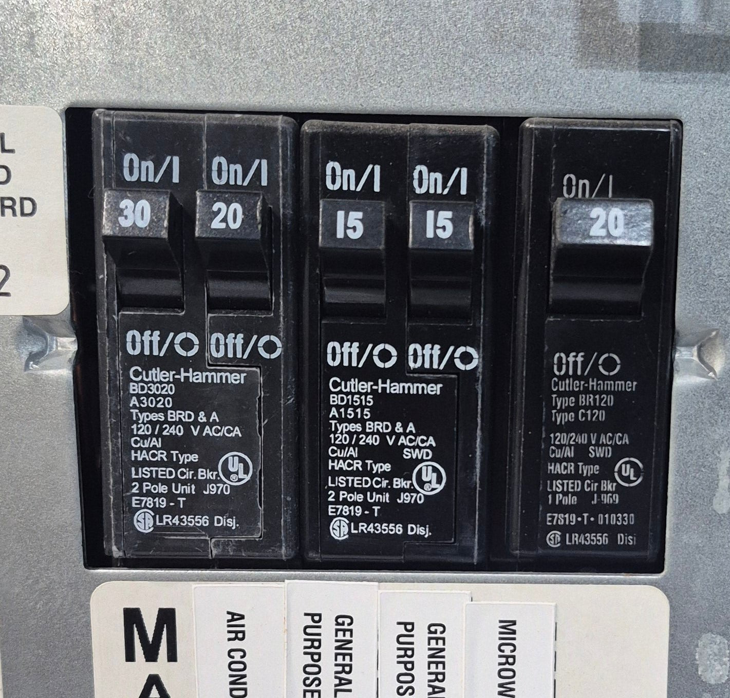 Used 30 AMP Magnetek DC Distribution Panel - Model 80 - Young Farts RV Parts