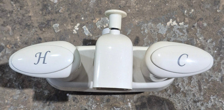 Used 4" Shower Diverter Faucet Bone - Young Farts RV Parts