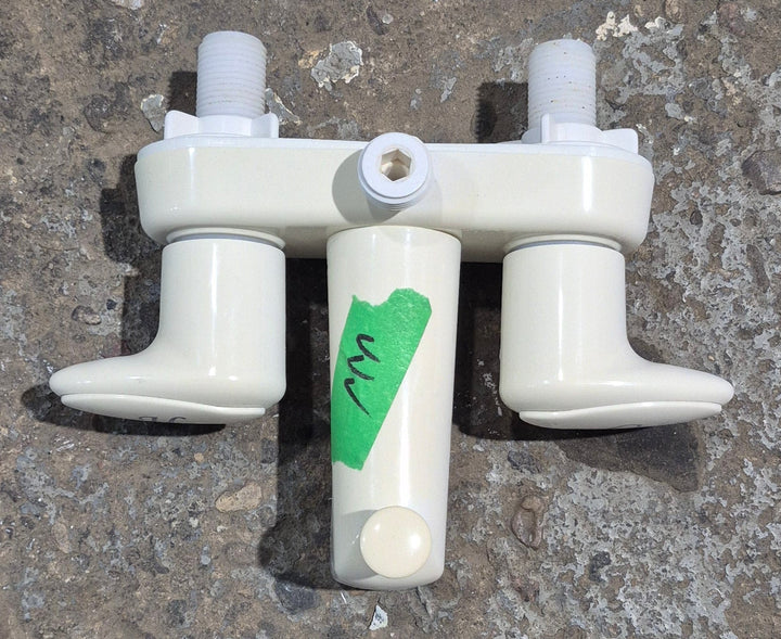 Used 4" Shower Diverter Faucet Bone - Young Farts RV Parts