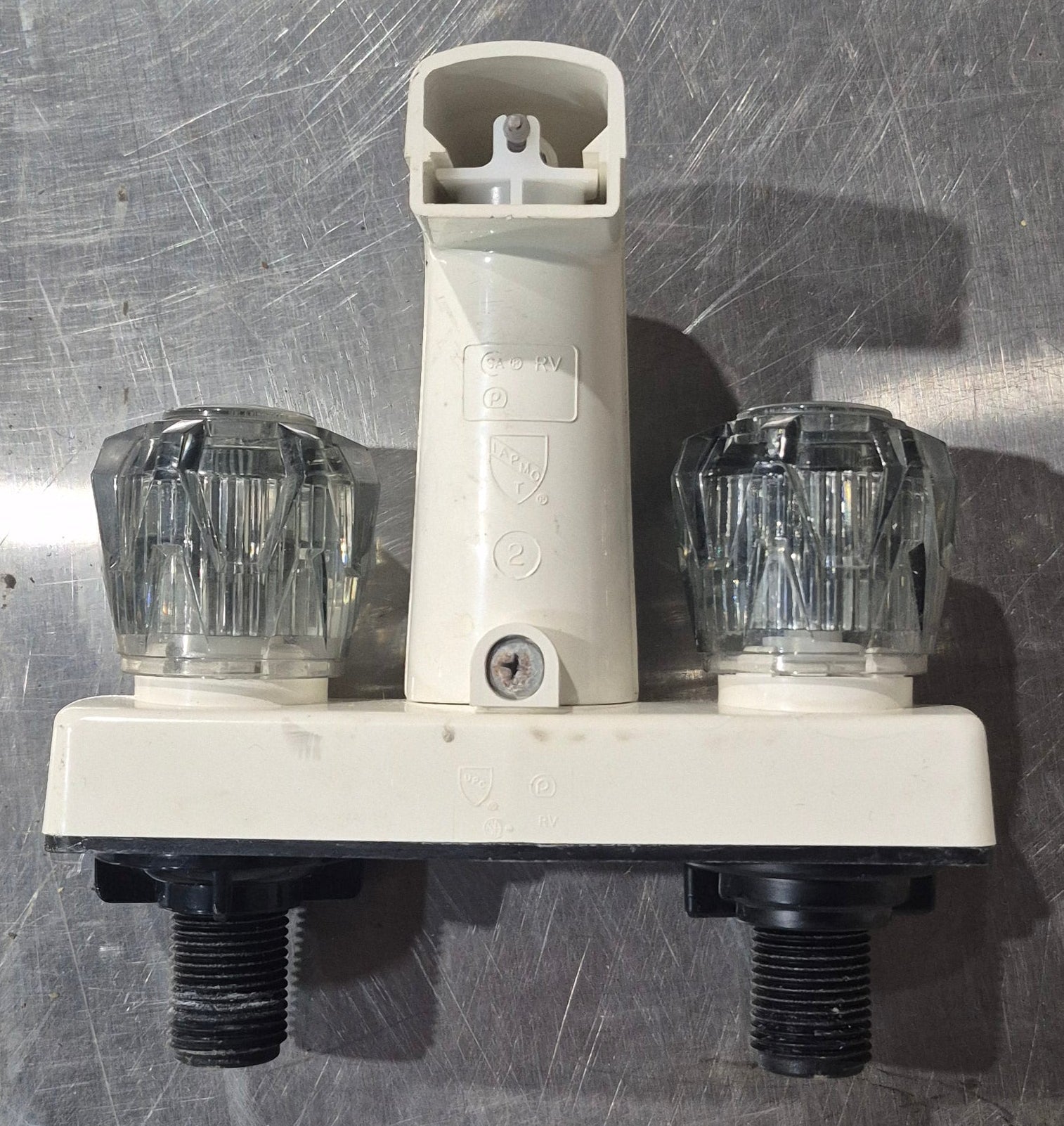 Used 4" Shower Diverter Faucet Bone - Young Farts RV Parts