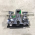 Used 4" Shower Faucet With Diverter, Chrome, Clear/ Chrome Handles - Young Farts RV Parts