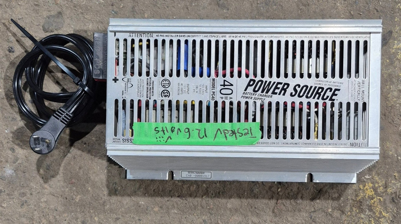 Used 40 AMP POWER SOURCE Power Station - Model PC40 - Young Farts RV Parts