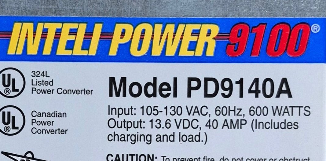 Used 40 AMP Progressive Dynamics Power Converter - PD9140A - Young Farts RV Parts