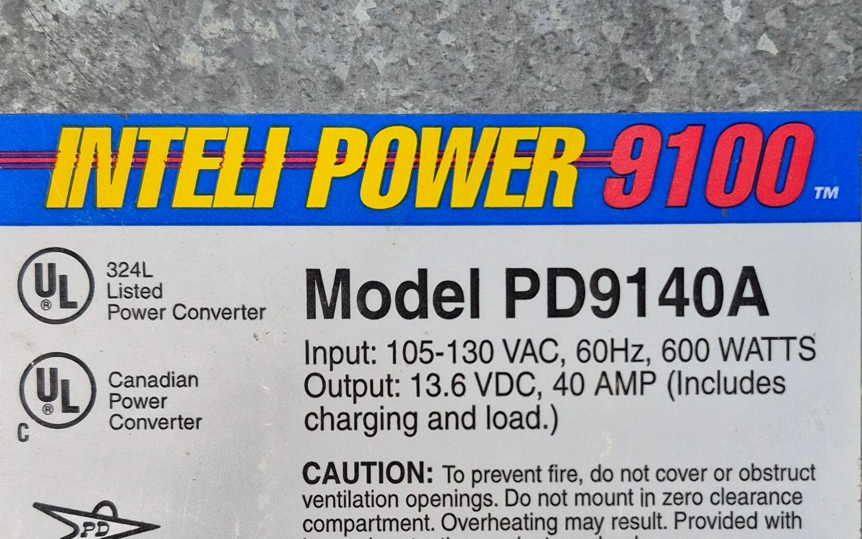 Used 40 AMP Progressive Dynamics Power Converter - PD9140A - Young Farts RV Parts