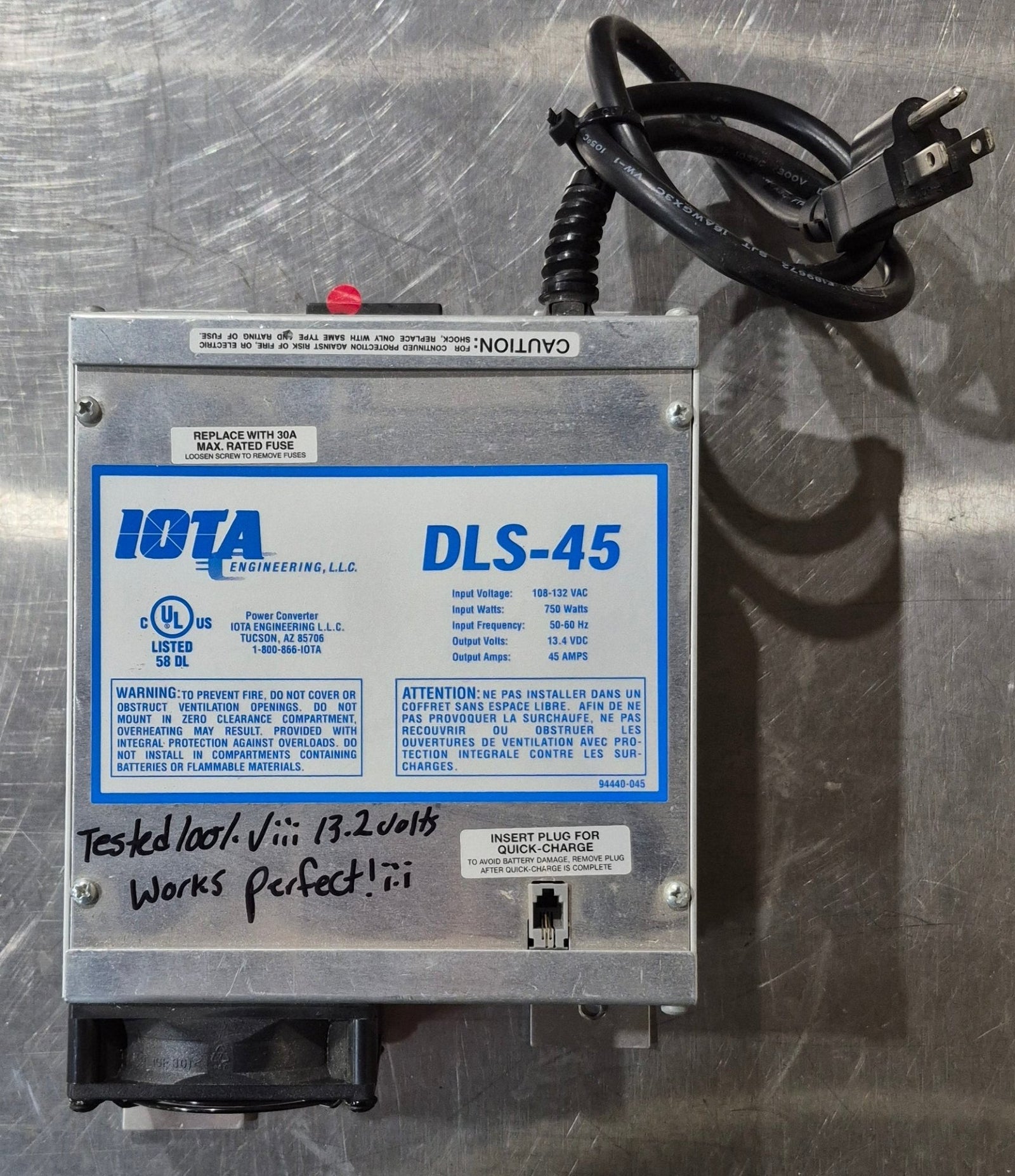 Used 45 AMP IOTA Converter - DLS - 45 - Young Farts RV Parts