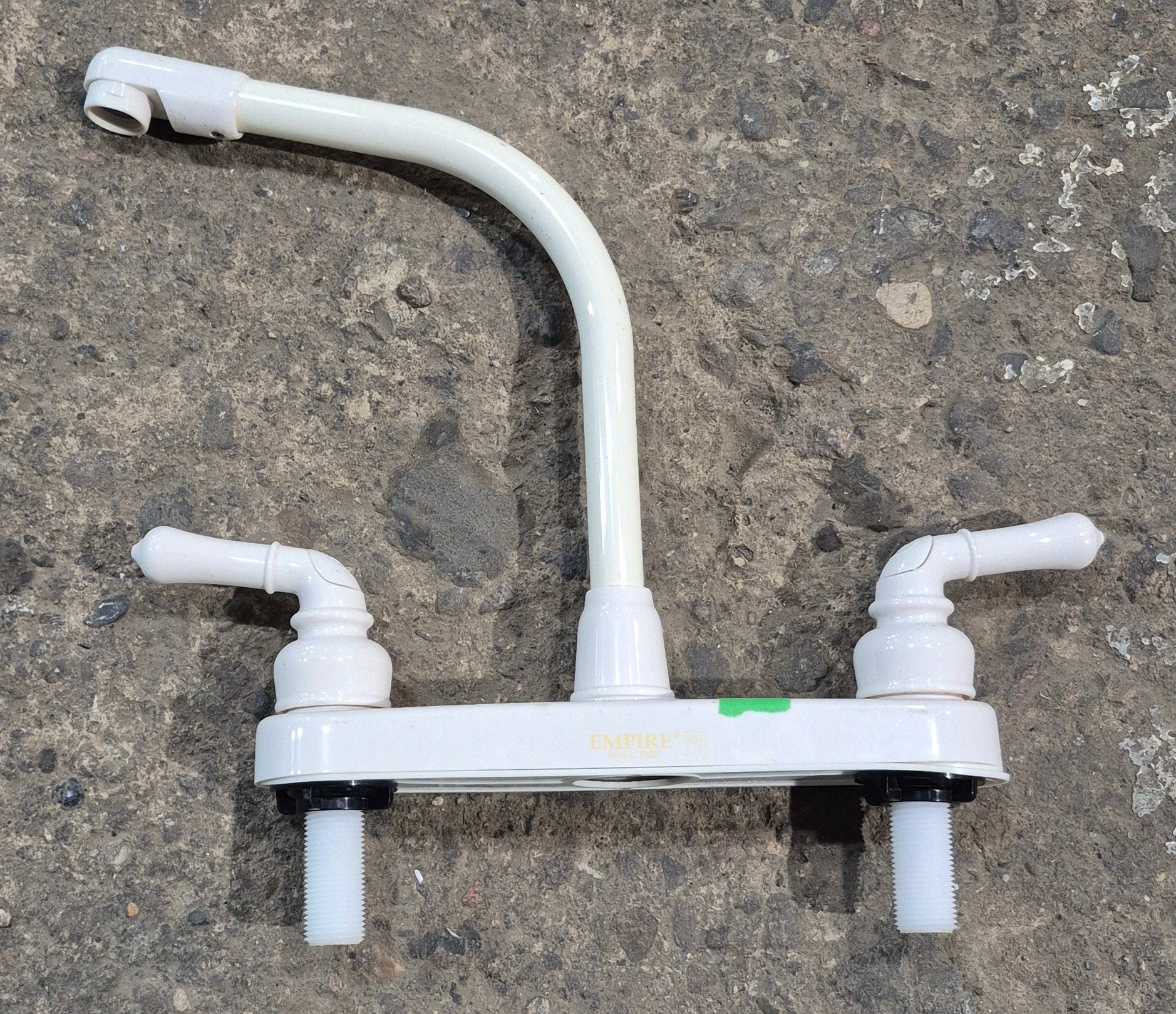 Used 8" Kitchen Faucet Bone with Bone Handles - Young Farts RV Parts