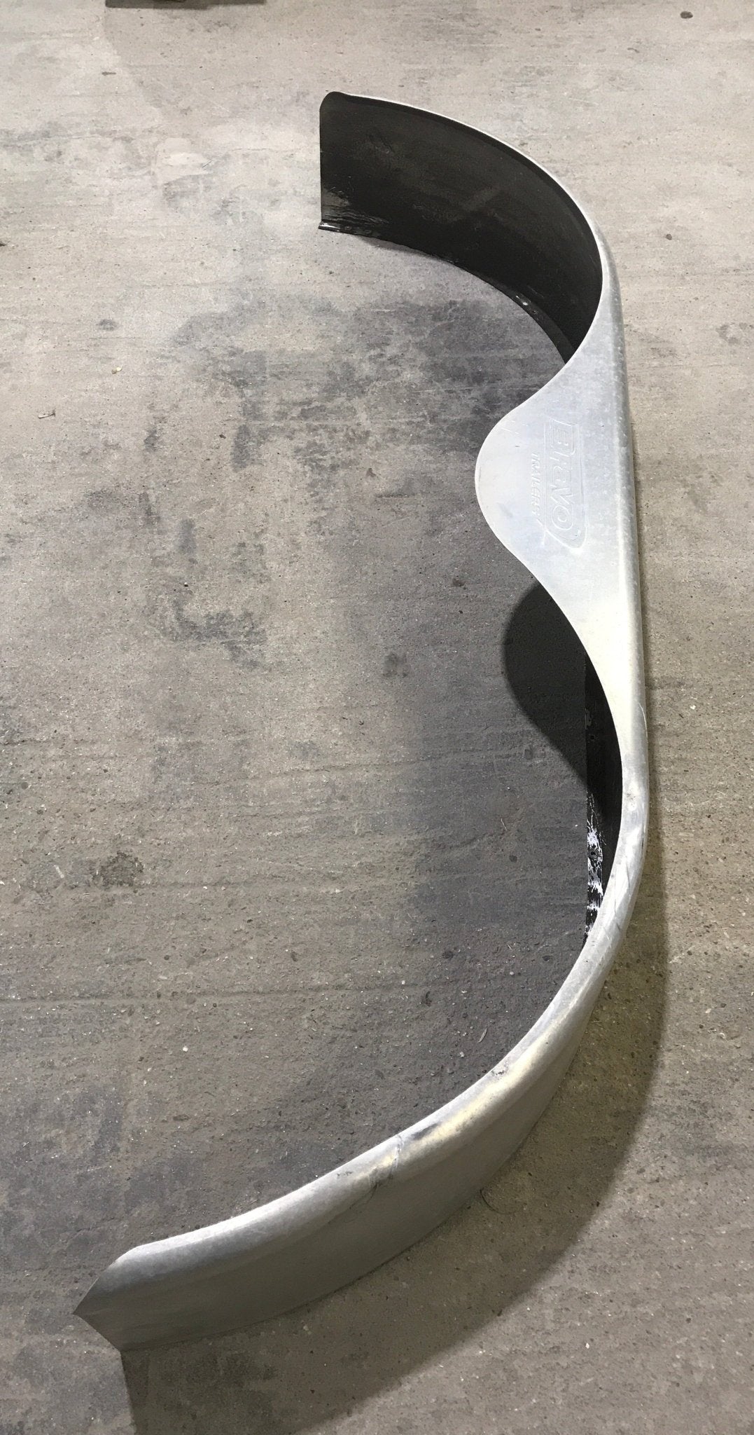 Used Aluminum Tandem Teardrop Trailer Fender 67" - Young Farts RV Parts